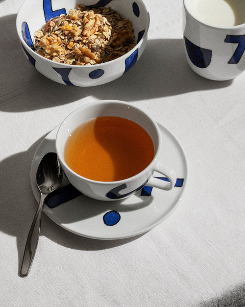 Itsumo - Yunoki ware Default Title Set of teacup with saucer. 4 pieces Alessi 1