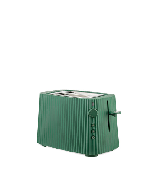 Plissé green Toaster. English plug Alessi