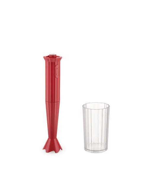 Plissé red Hand blender. European plug Alessi