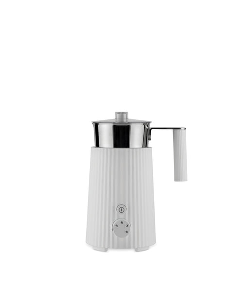 Plissé white Multi-function milk frother. British plug Alessi